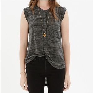 Madewell Tipoff Placket Tunic Muscle Tank Top